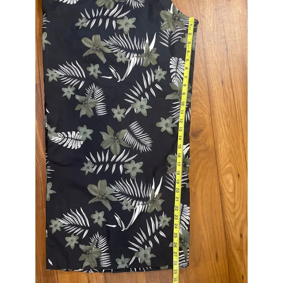 Shein Black Tropical Print High Waist Wide Leg Pant Women's Size 4XL - Picture 4 of 7